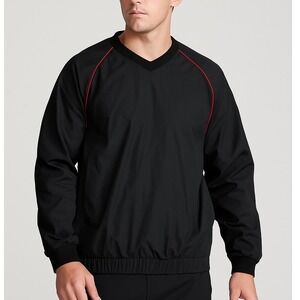 FootJoy Golf Pullover Windbreaker Men's Medium V-Neck 1/4‎ Zip Water-Resistant